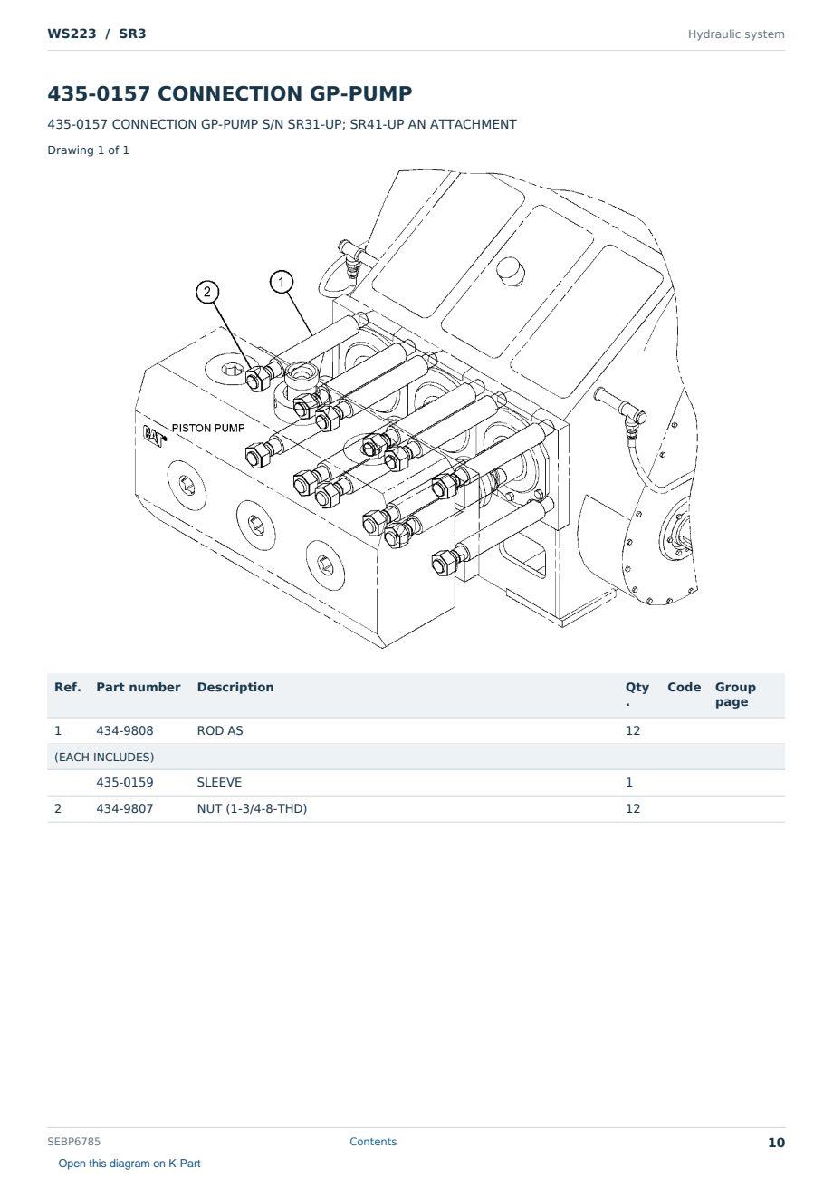 Caterpillar WS223 S/N SR3 Partsbook SEBP6785 (English) - sample page 10 of 10 Caterpillar WS223 S/N SR3 Partsbook SEBP6785 (English) - sample page 10 of 10