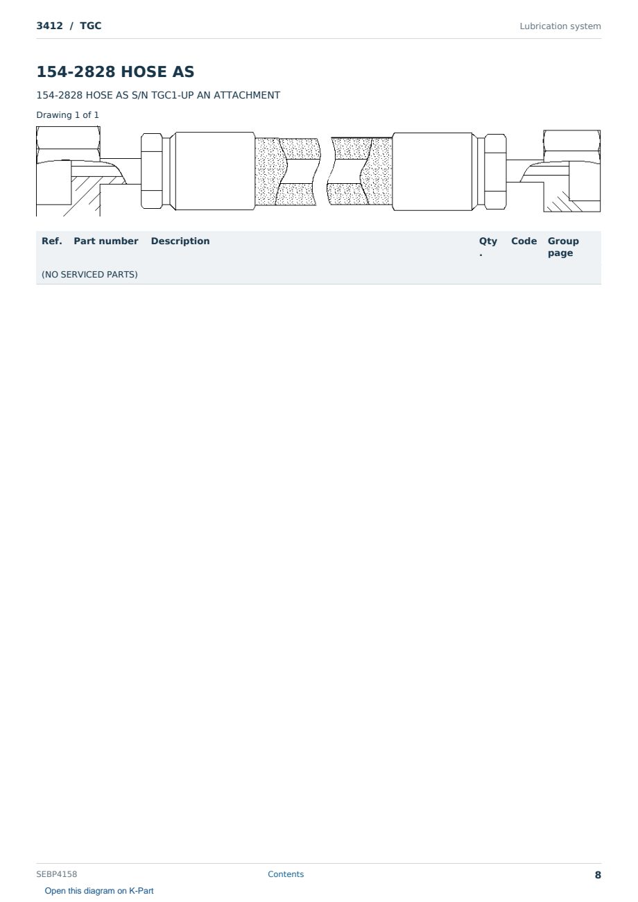 Caterpillar 3412 S/N TGC Partsbook SEBP4158 (English) - sample page 8 of 10 Caterpillar 3412 S/N TGC Partsbook SEBP4158 (English) - sample page 8 of 10