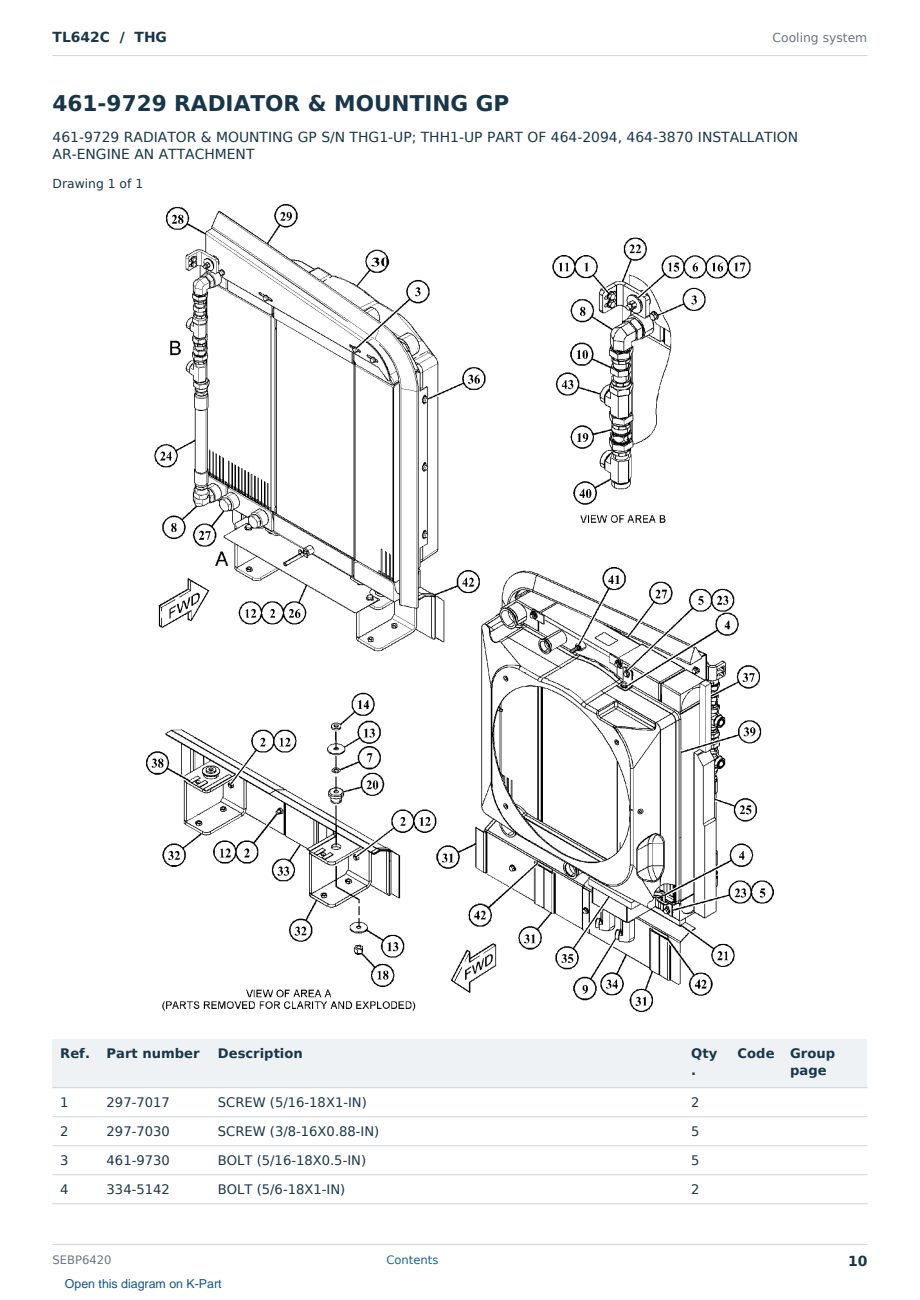 Caterpillar TL642C S/N THG Partsbook SEBP6420 (English) - sample page 10 of 10 Caterpillar TL642C S/N THG Partsbook SEBP6420 (English) - sample page 10 of 10