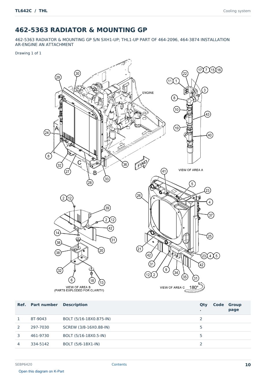 Caterpillar TL642C S/N THL Partsbook SEBP6420 (English) - sample page 10 of 10 Caterpillar TL642C S/N THL Partsbook SEBP6420 (English) - sample page 10 of 10