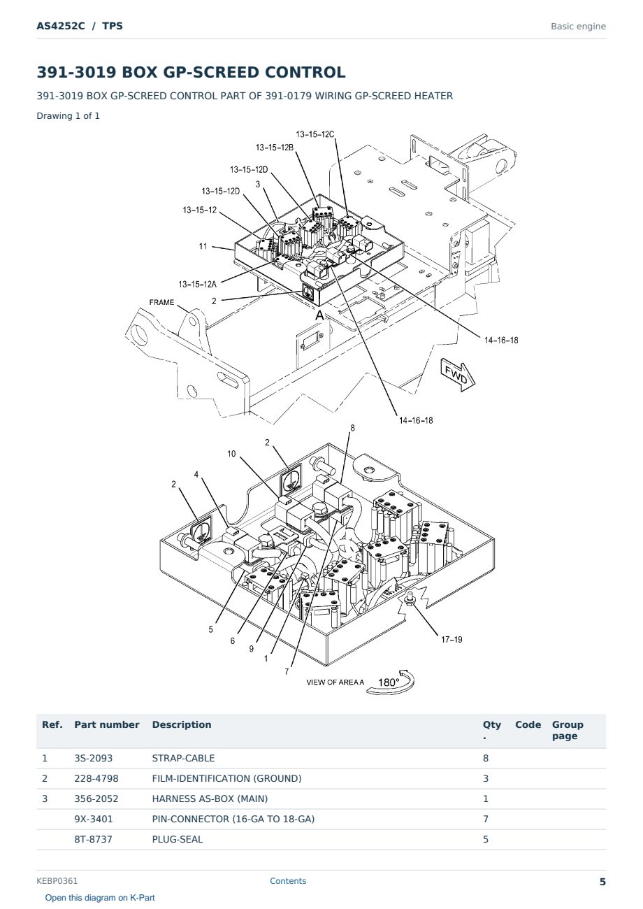 Caterpillar AS4252C S/N TPS Partsbook KEBP0361 (English) - sample page 5 of 10 Caterpillar AS4252C S/N TPS Partsbook KEBP0361 (English) - sample page 5 of 10