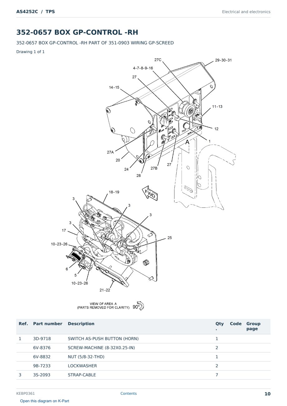 Caterpillar AS4252C S/N TPS Partsbook KEBP0361 (English) - sample page 10 of 10 Caterpillar AS4252C S/N TPS Partsbook KEBP0361 (English) - sample page 10 of 10
