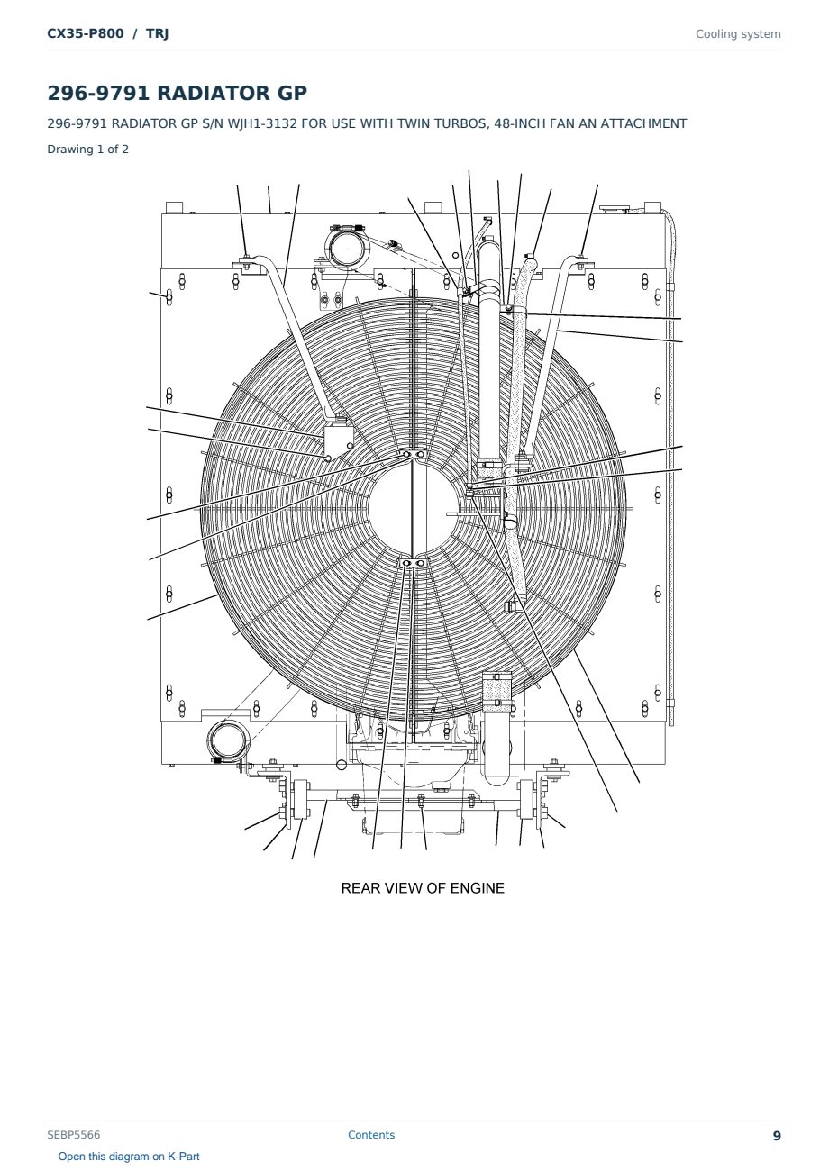 Caterpillar CX35-P800 S/N TRJ Partsbook SEBP5566 (English) - sample page 9 of 10 Caterpillar CX35-P800 S/N TRJ Partsbook SEBP5566 (English) - sample page 9 of 10