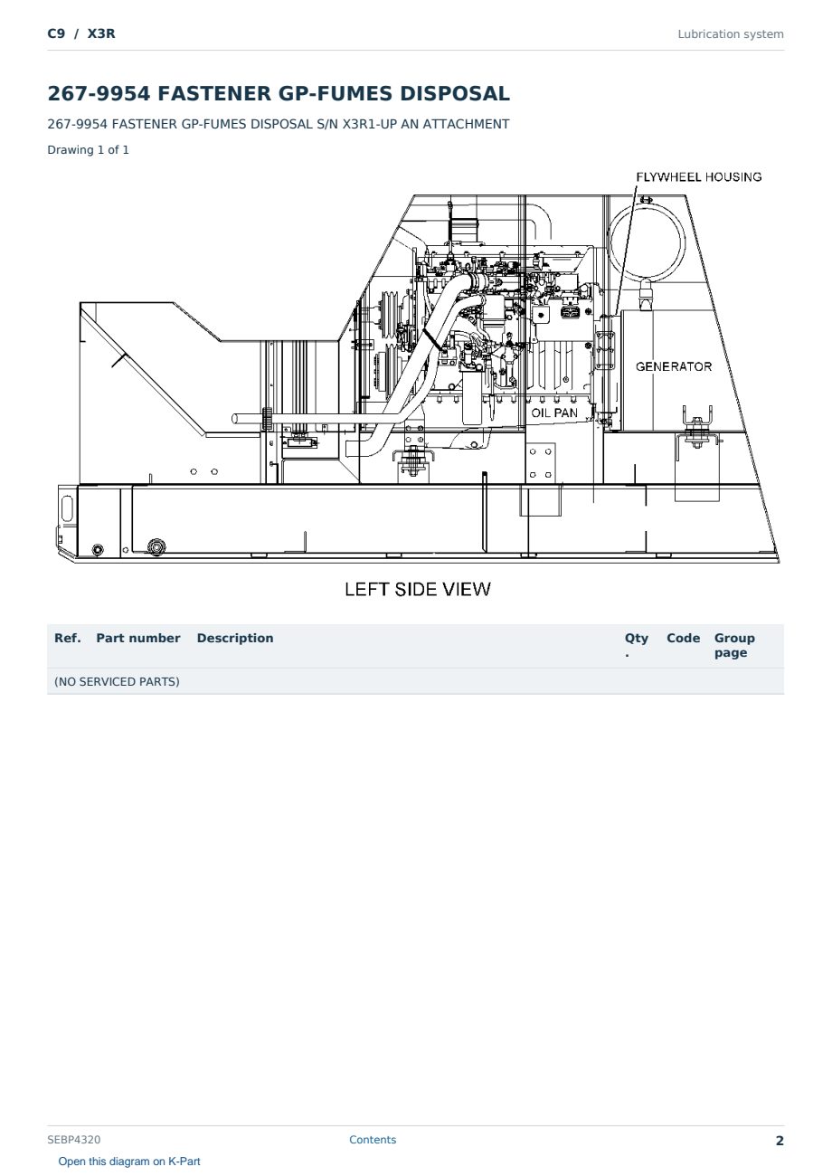 Caterpillar C9 S/N X3R Partsbook SEBP4320 (English) - sample page 2 of 10 Caterpillar C9 S/N X3R Partsbook SEBP4320 (English) - sample page 2 of 10