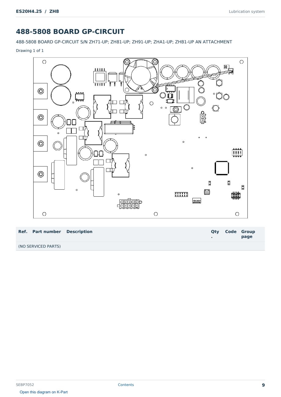 Caterpillar ES20H4.25 S/N ZH8 Partsbook SEBP7052 (English) - sample page 9 of 10 Caterpillar ES20H4.25 S/N ZH8 Partsbook SEBP7052 (English) - sample page 9 of 10