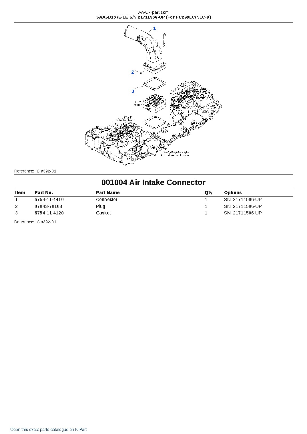 SAA6D107E-1E S/N 21711506-UP (For PC290LC/NLC-8) – sample page 4 SAA6D107E-1E S/N 21711506-UP (For PC290LC/NLC-8) – sample page 4