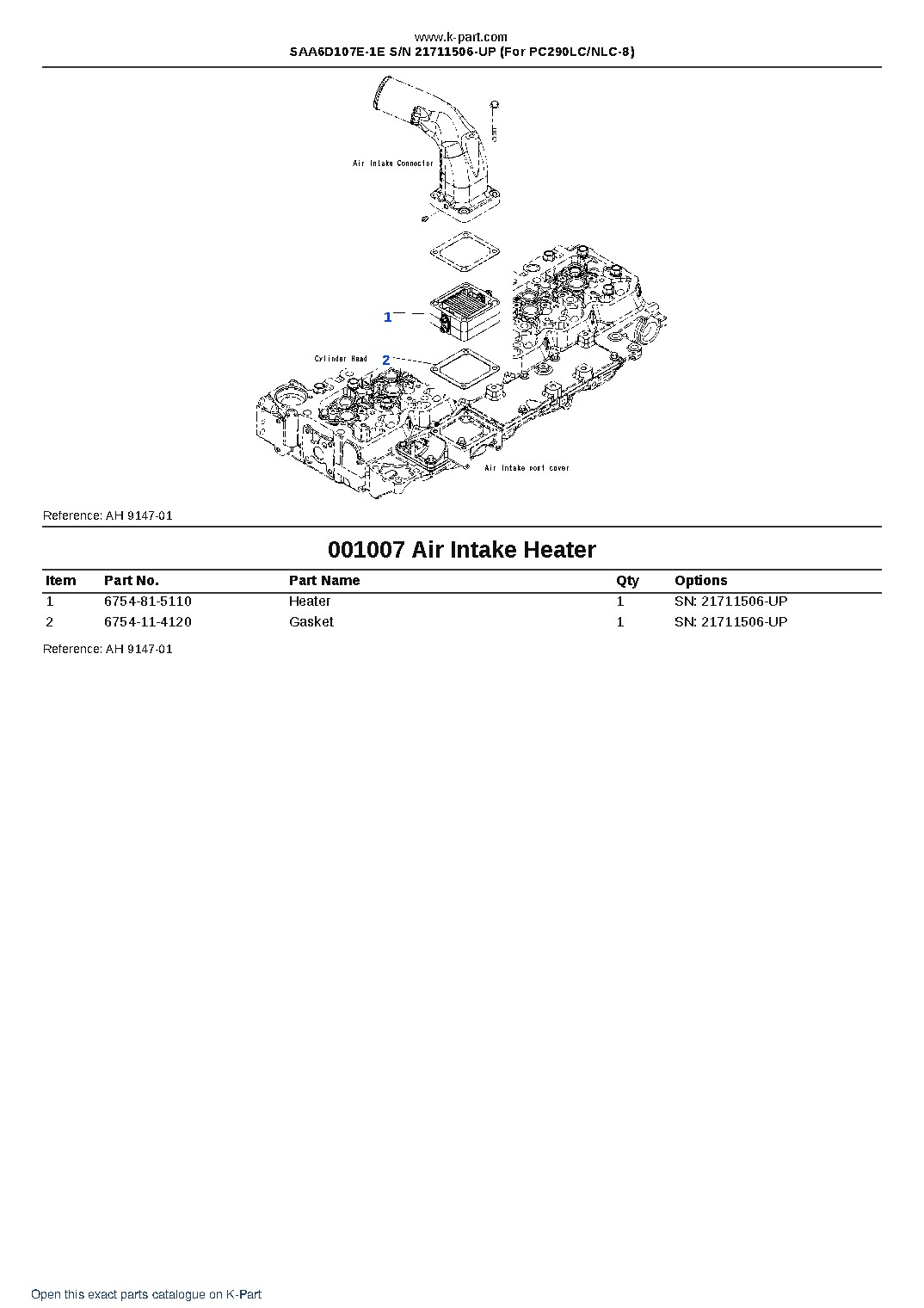 SAA6D107E-1E S/N 21711506-UP (For PC290LC/NLC-8) – sample page 7 SAA6D107E-1E S/N 21711506-UP (For PC290LC/NLC-8) – sample page 7