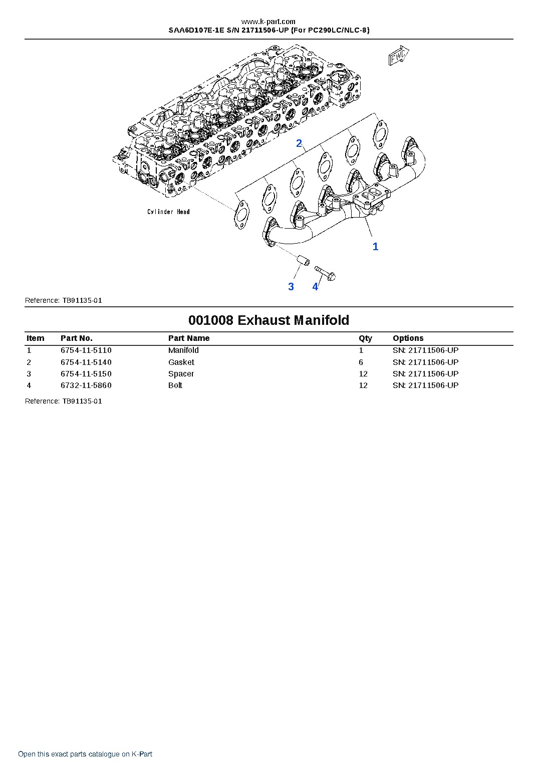 SAA6D107E-1E S/N 21711506-UP (For PC290LC/NLC-8) – sample page 8 SAA6D107E-1E S/N 21711506-UP (For PC290LC/NLC-8) – sample page 8