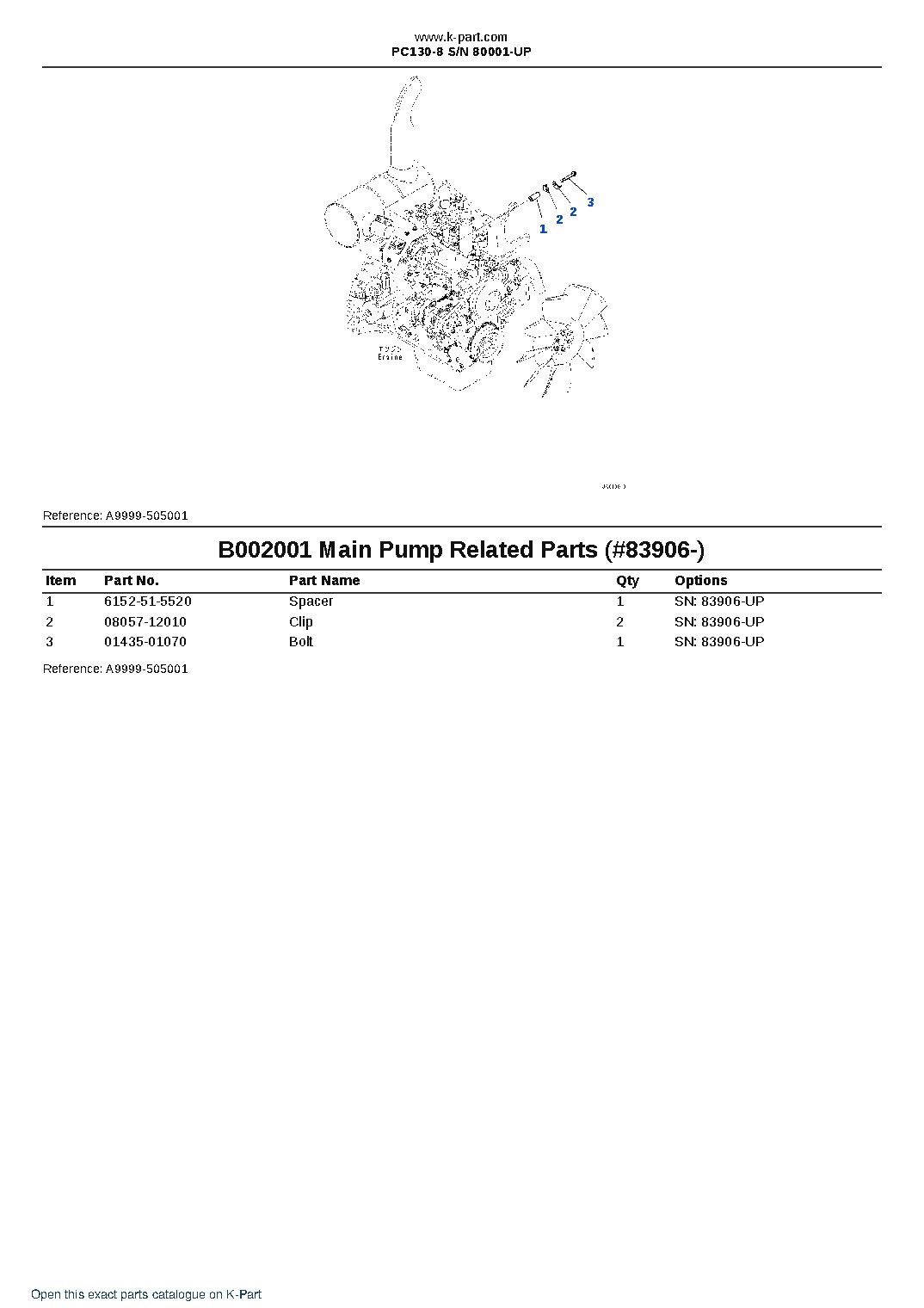 PC130-8 S/N 80001-UP – sample page 2 PC130-8 S/N 80001-UP – sample page 2