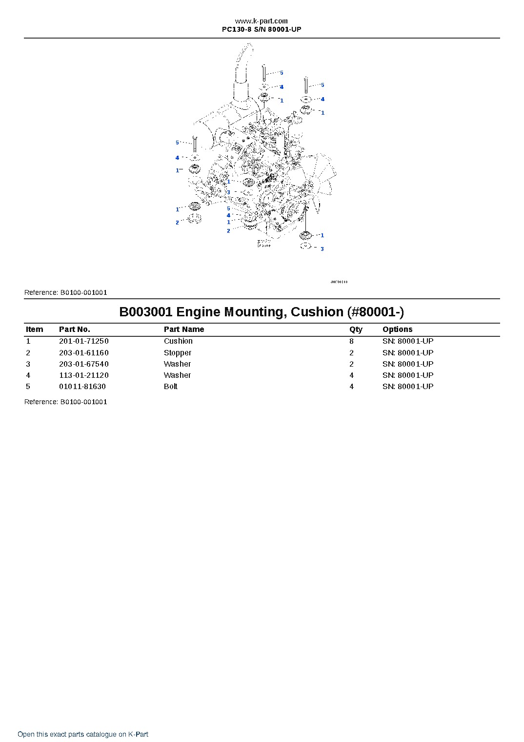 PC130-8 S/N 80001-UP – sample page 3 PC130-8 S/N 80001-UP – sample page 3