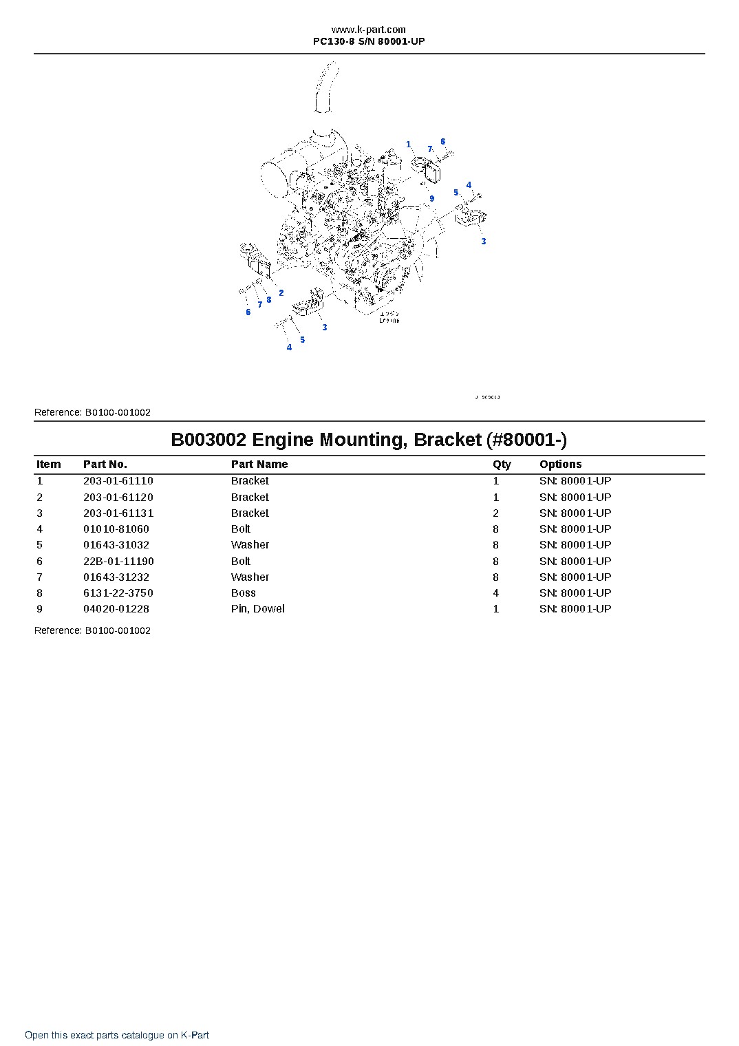 PC130-8 S/N 80001-UP – sample page 4 PC130-8 S/N 80001-UP – sample page 4