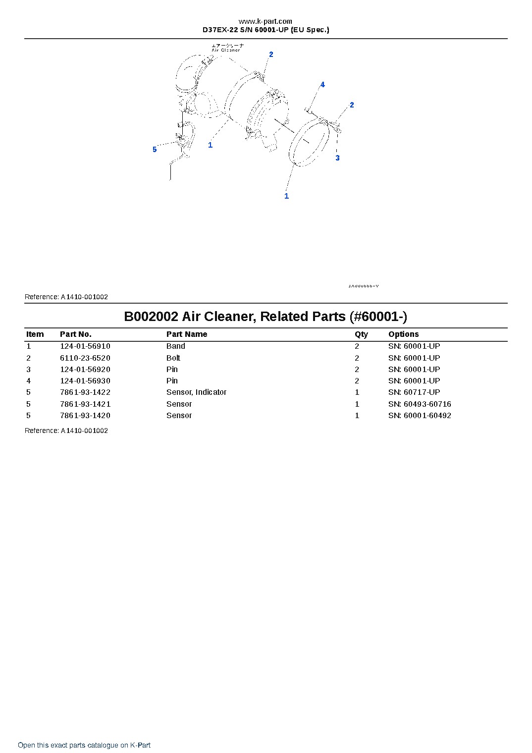 D37EX-22 S/N 60001-UP (EU Spec.) – sample page 3