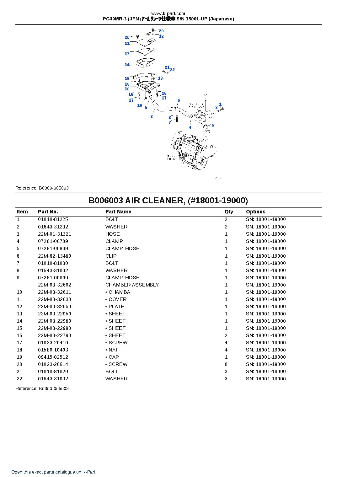 PC40MR-3 (JPN) ｱｰﾑ ｸﾚｰﾝ仕様車 S/N 15001-UP (Japanese) – sample page 8