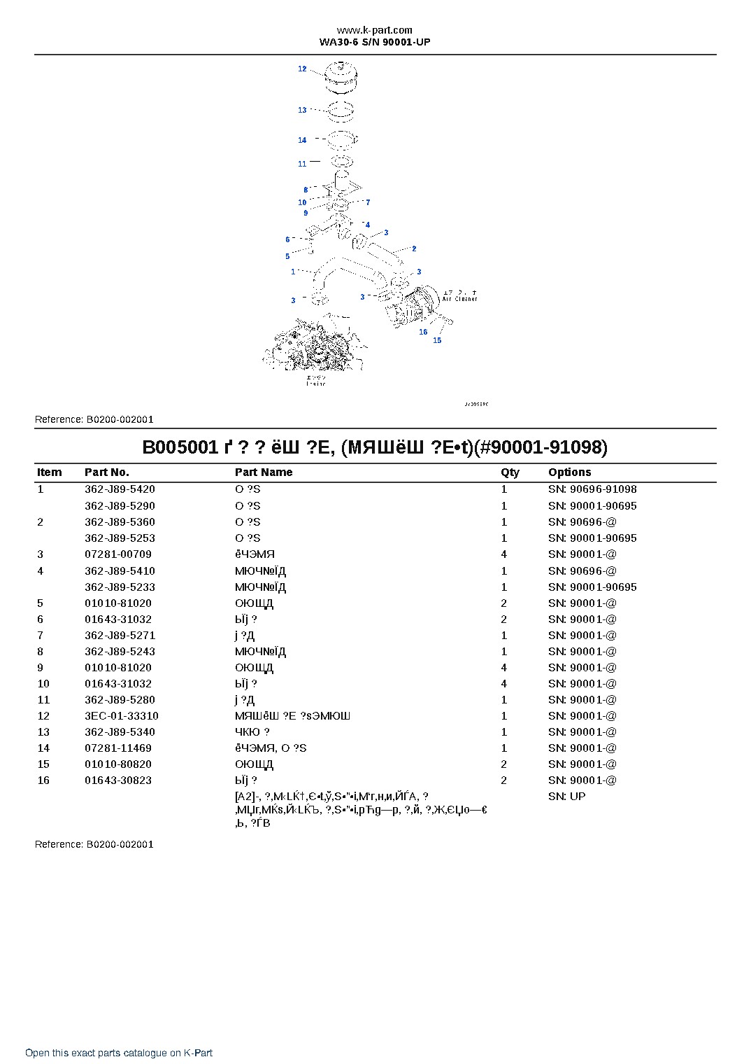 WA30-6 S/N 90001-UP – sample page 10 WA30-6 S/N 90001-UP – sample page 10
