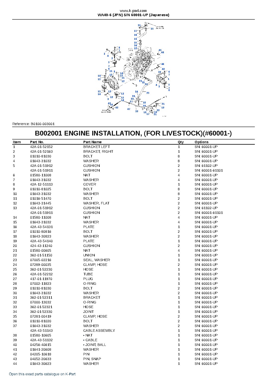 WA40-6 (JPN) S/N 60001-UP (Japanese) – sample page 5 WA40-6 (JPN) S/N 60001-UP (Japanese) – sample page 5