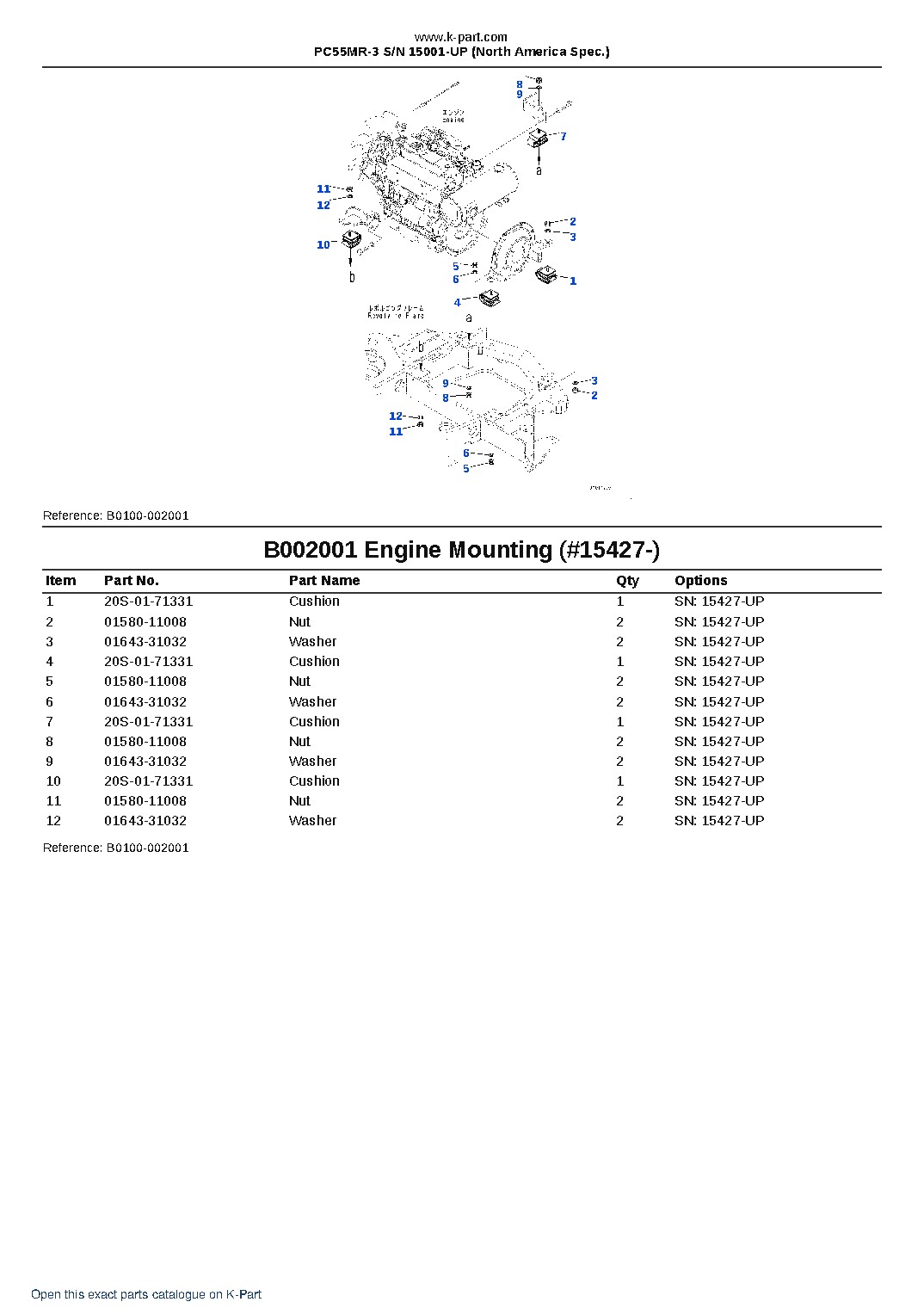 PC55MR-3 S/N 15001-UP (North America Spec.) – sample page 2