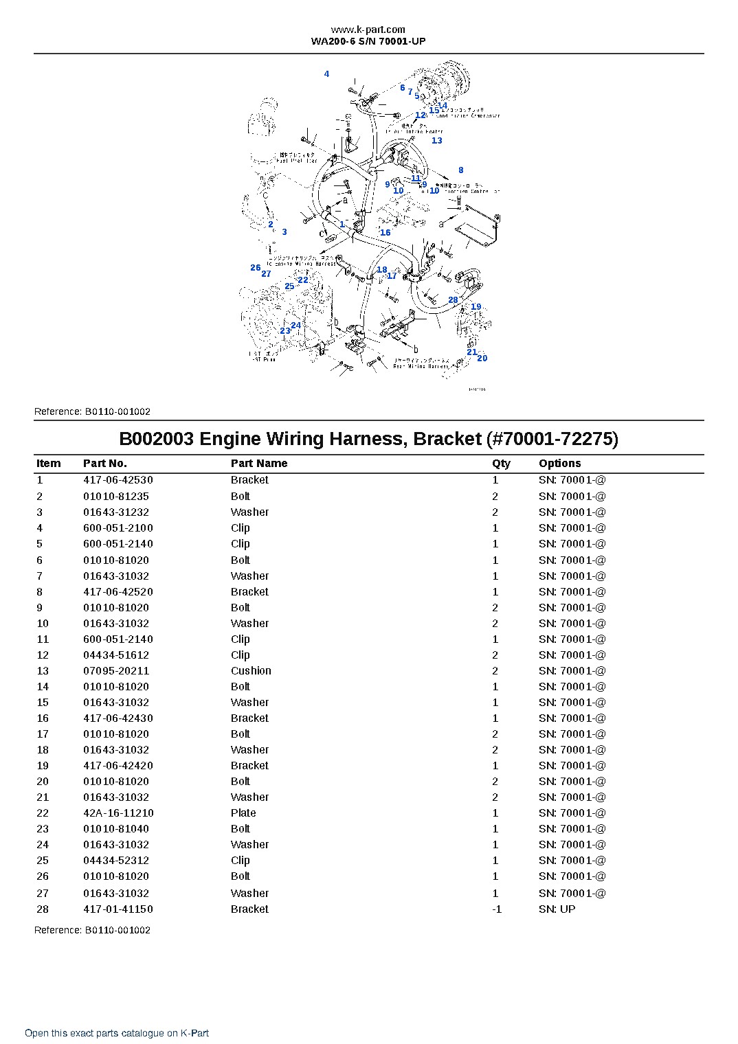 WA200-6 S/N 70001-UP – sample page 6
