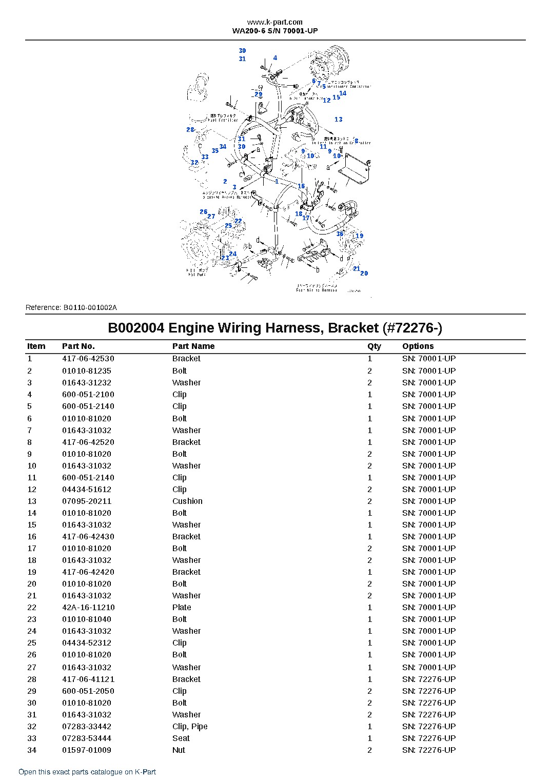 WA200-6 S/N 70001-UP – sample page 7