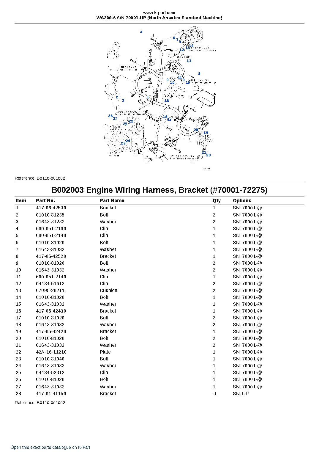 WA200-6 S/N 70001-UP (North America Standard Machine) – sample page 6