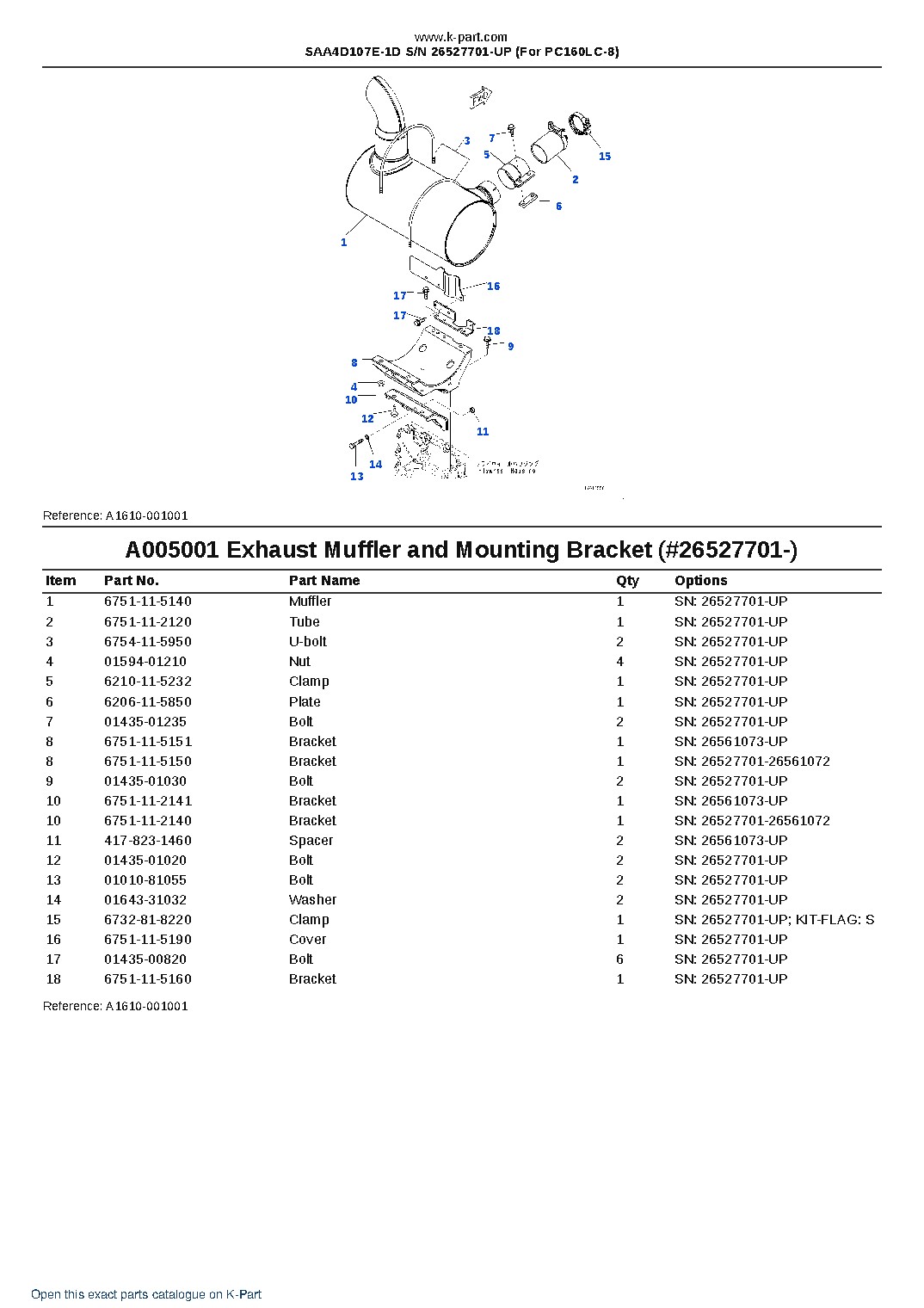 SAA4D107E-1D S/N 26527701-UP (For PC160LC-8) – sample page 5