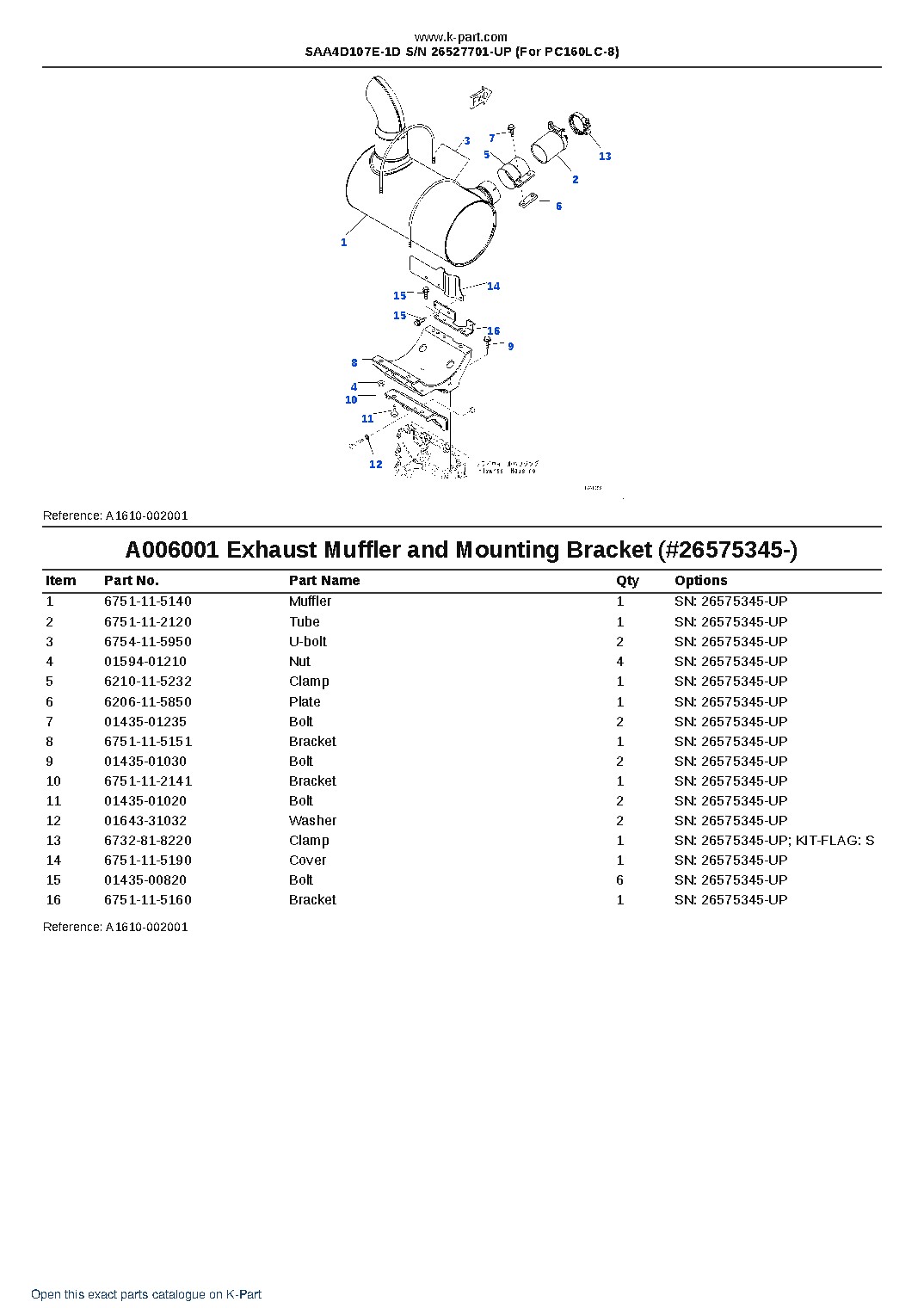 SAA4D107E-1D S/N 26527701-UP (For PC160LC-8) – sample page 6