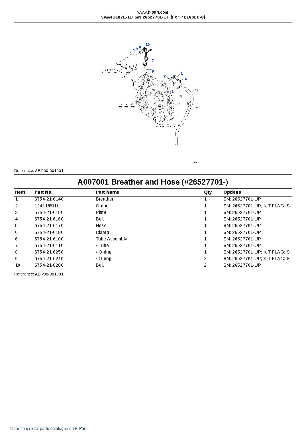 SAA4D107E-1D S/N 26527701-UP (For PC160LC-8) – sample page 7