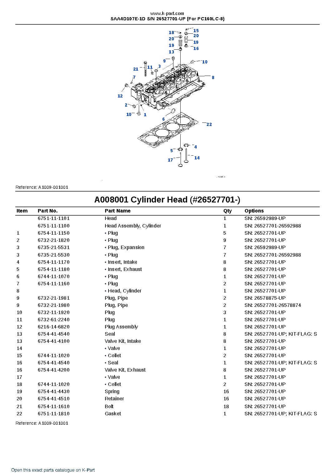 SAA4D107E-1D S/N 26527701-UP (For PC160LC-8) – sample page 8