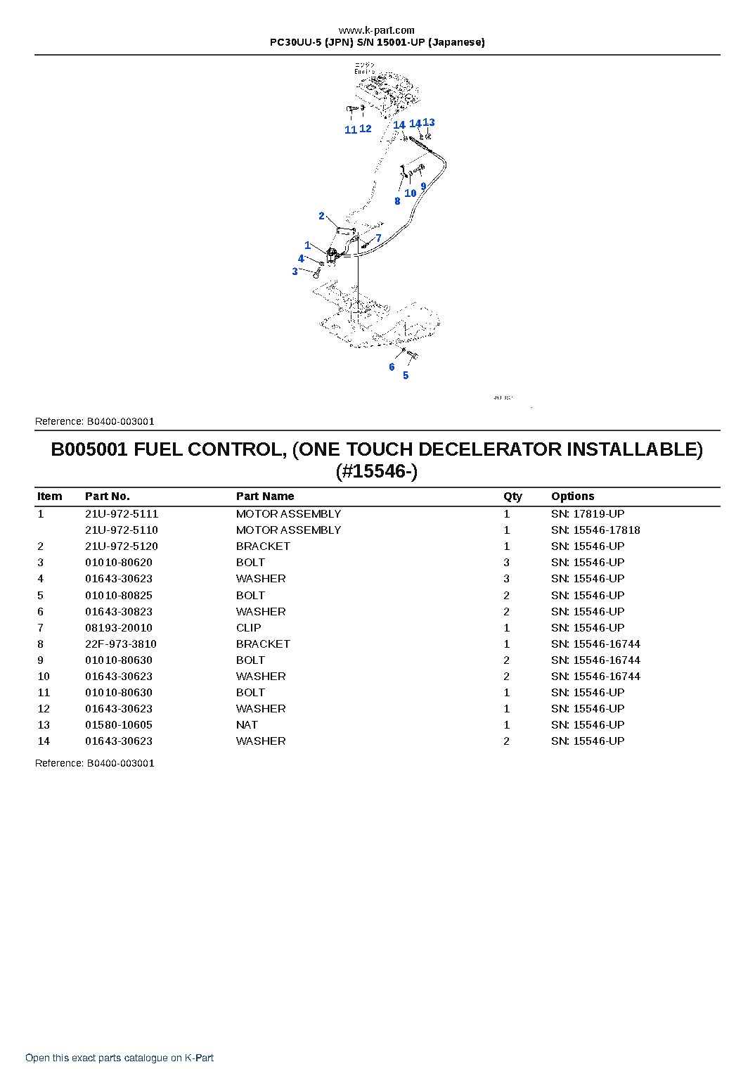 PC30UU-5 (JPN)  S/N 15001-UP (Japanese) – sample page 8
