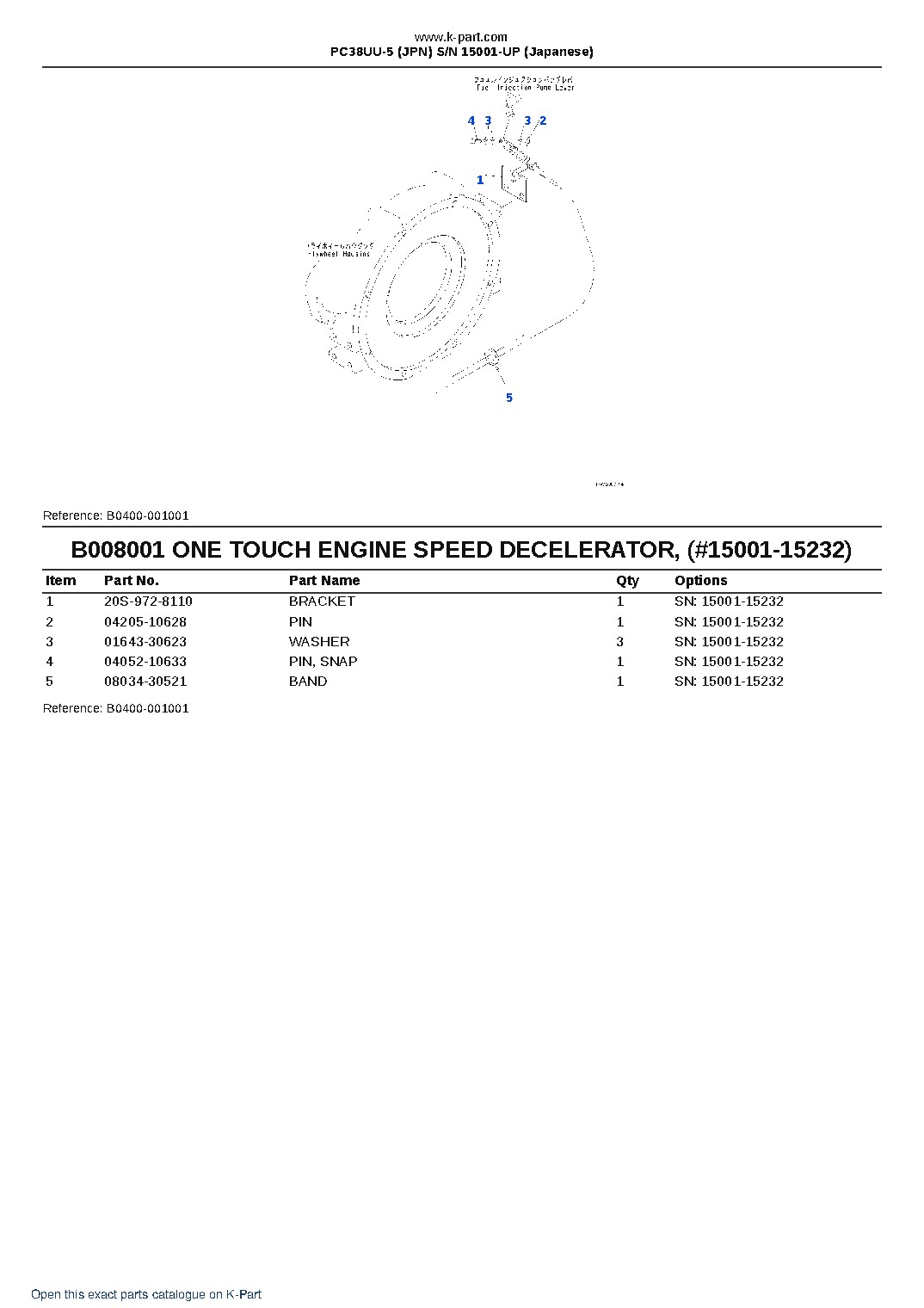 PC38UU-5 (JPN)  S/N 15001-UP (Japanese) – sample page 8
