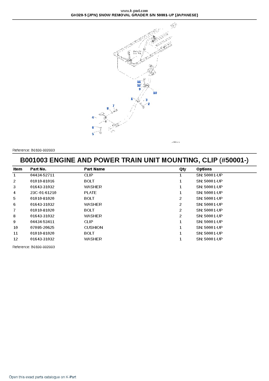 GH320-5 (JPN) SNOW REMOVAL GRADER S/N 50001-UP (JAPANESE) – sample page 3 GH320-5 (JPN) SNOW REMOVAL GRADER S/N 50001-UP (JAPANESE) – sample page 3