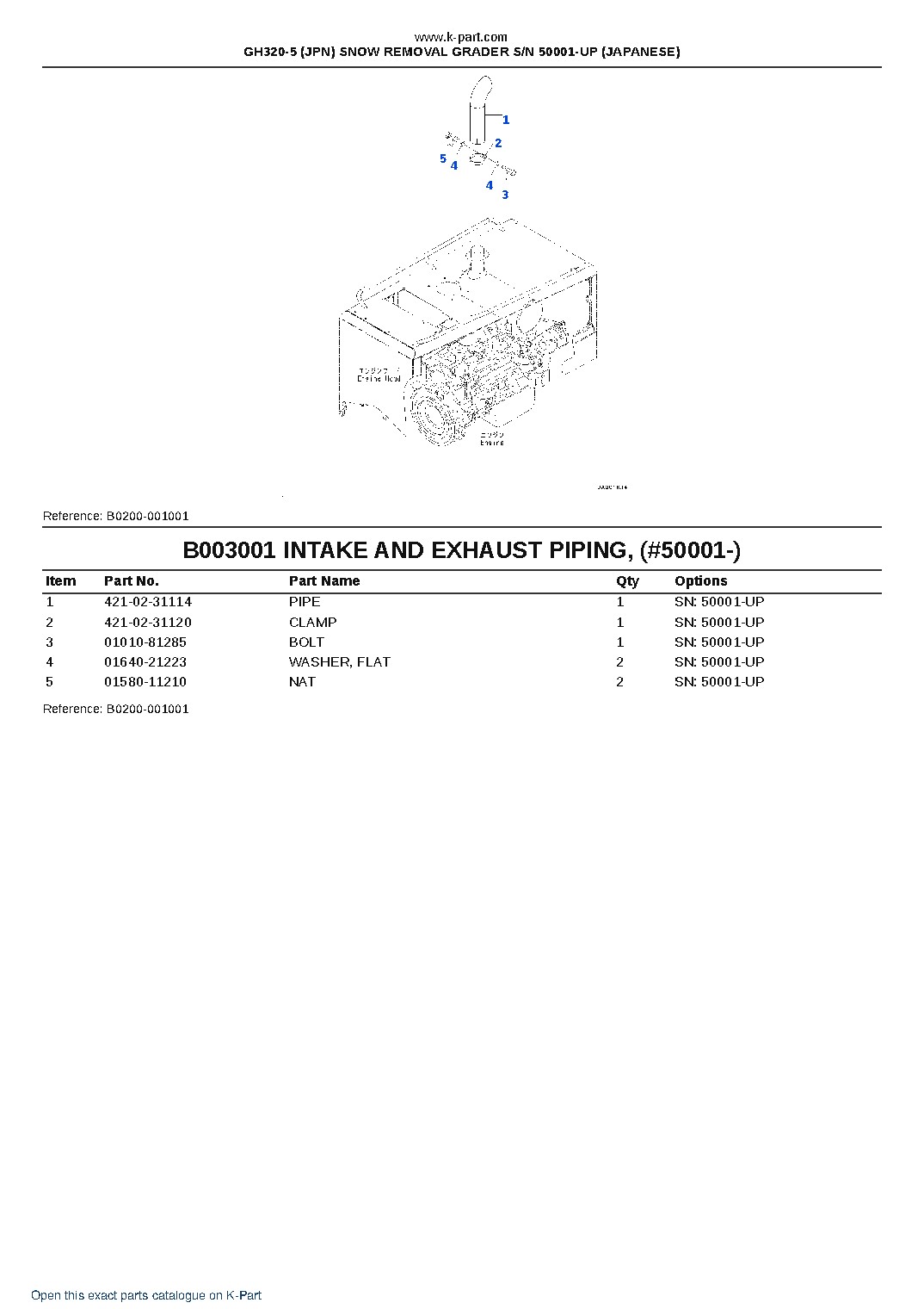 GH320-5 (JPN) SNOW REMOVAL GRADER S/N 50001-UP (JAPANESE) – sample page 6 GH320-5 (JPN) SNOW REMOVAL GRADER S/N 50001-UP (JAPANESE) – sample page 6