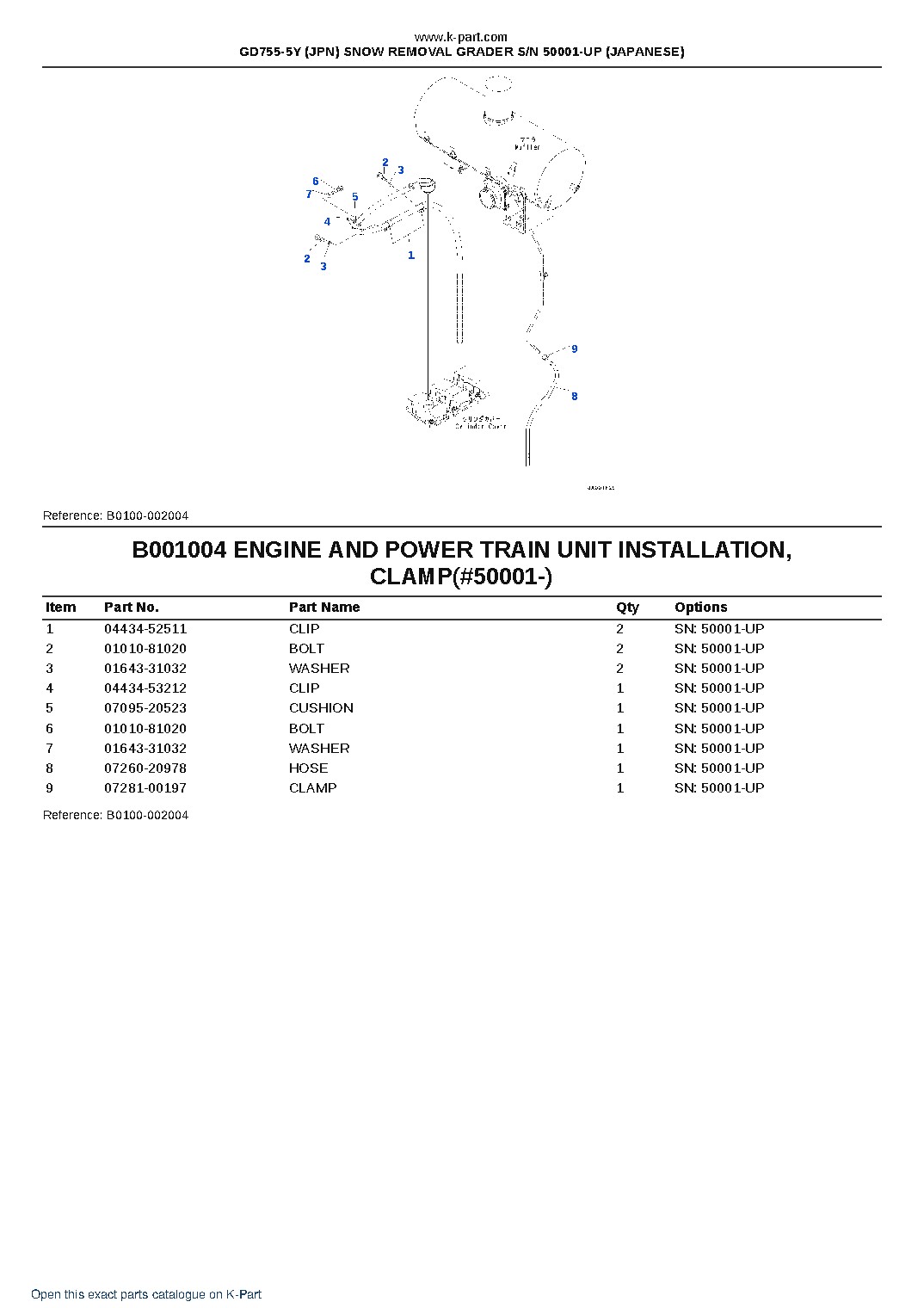 GD755-5Y (JPN) SNOW REMOVAL GRADER S/N 50001-UP (JAPANESE) – sample page 4 GD755-5Y (JPN) SNOW REMOVAL GRADER S/N 50001-UP (JAPANESE) – sample page 4