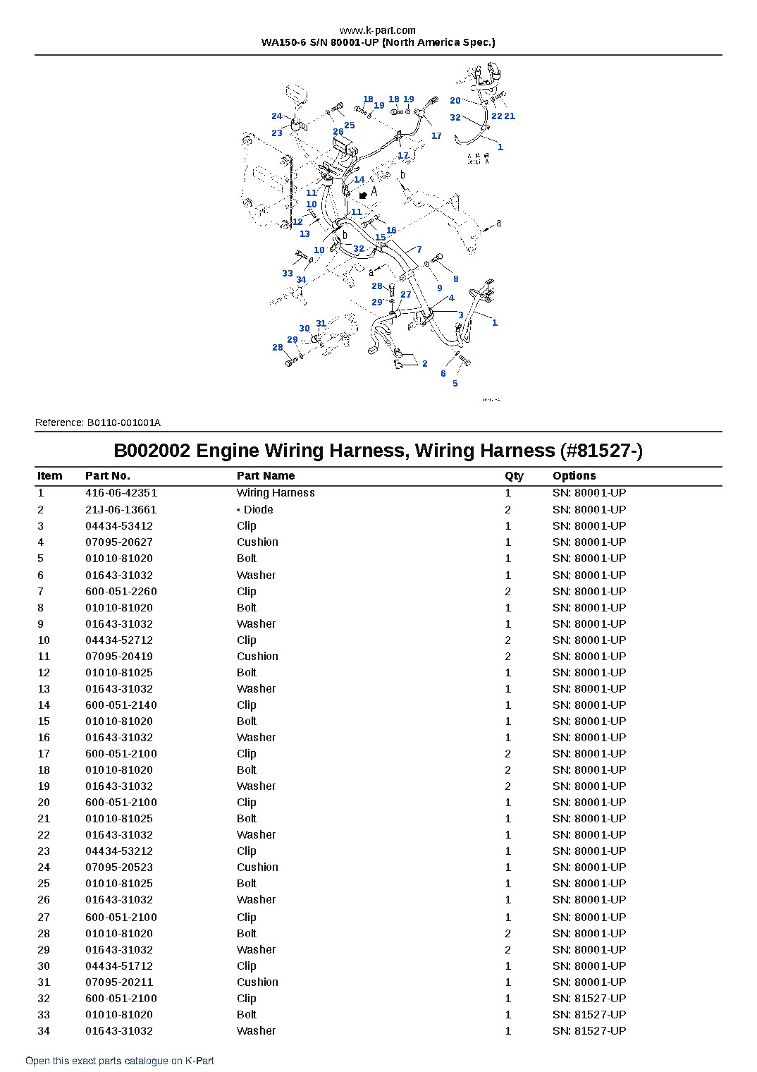 WA150-6 S/N 80001-UP (North America Spec.) – sample page 3