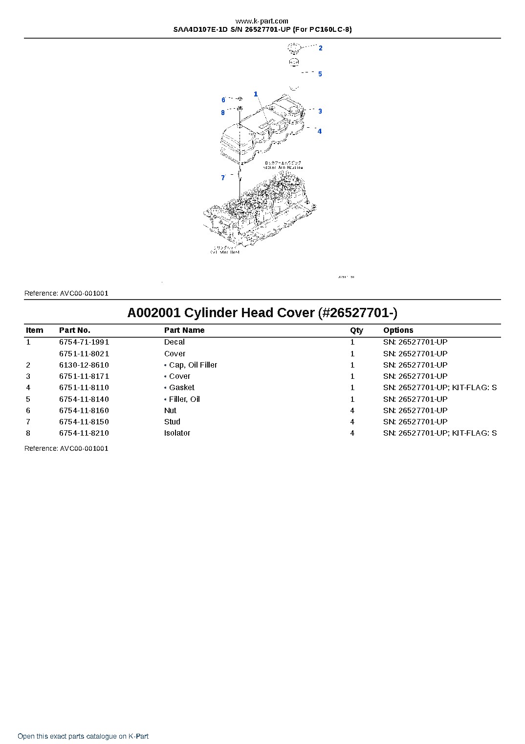 SAA4D107E-1D S/N 26527701-UP (For PC160LC-8) – sample page 2 SAA4D107E-1D S/N 26527701-UP (For PC160LC-8) – sample page 2