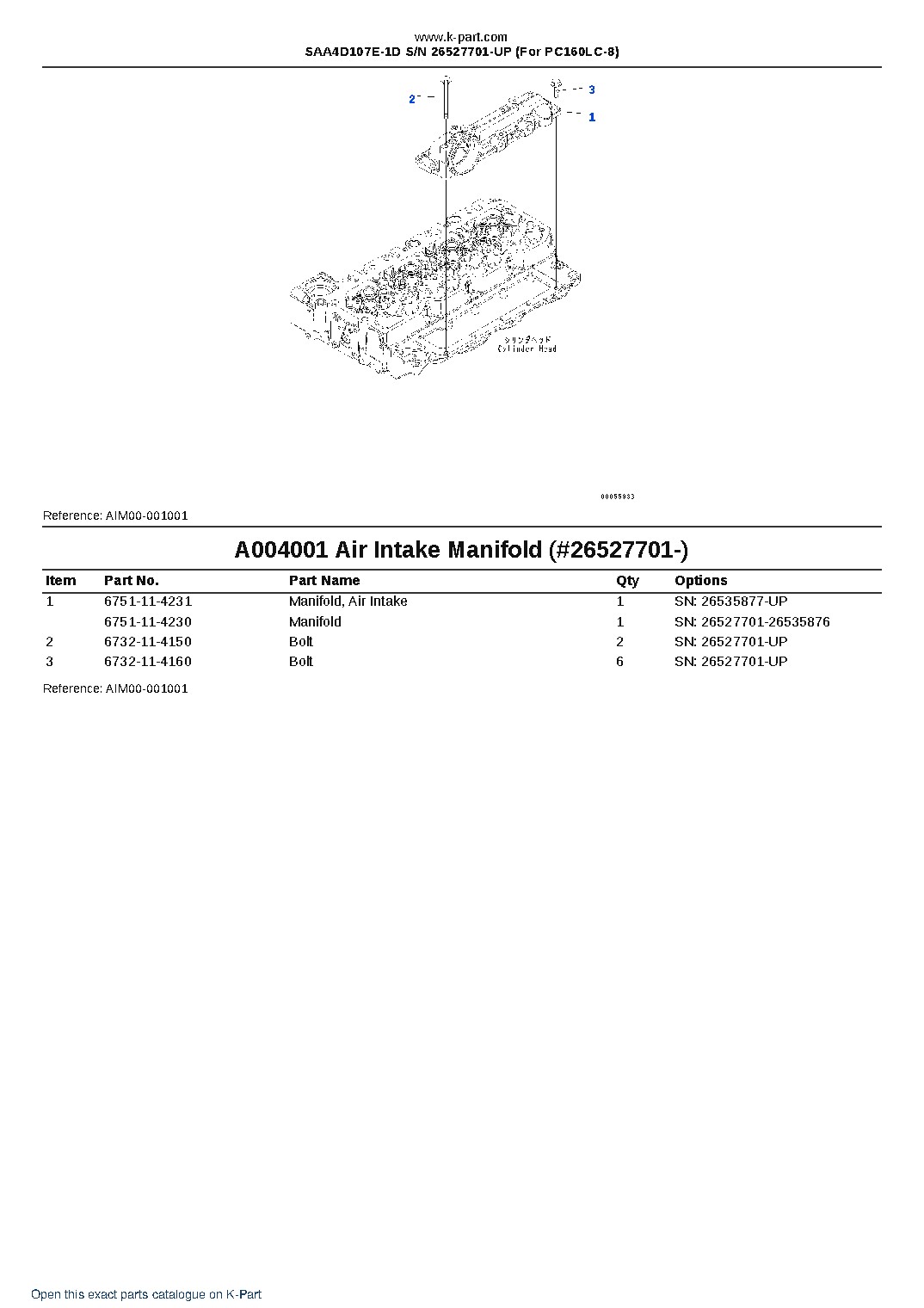 SAA4D107E-1D S/N 26527701-UP (For PC160LC-8) – sample page 4 SAA4D107E-1D S/N 26527701-UP (For PC160LC-8) – sample page 4