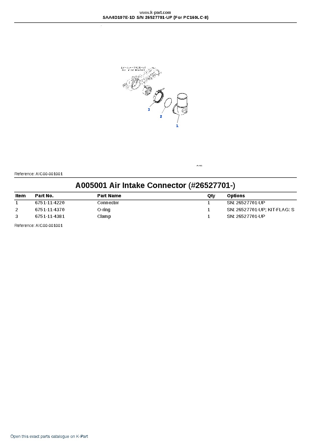 SAA4D107E-1D S/N 26527701-UP (For PC160LC-8) – sample page 5 SAA4D107E-1D S/N 26527701-UP (For PC160LC-8) – sample page 5