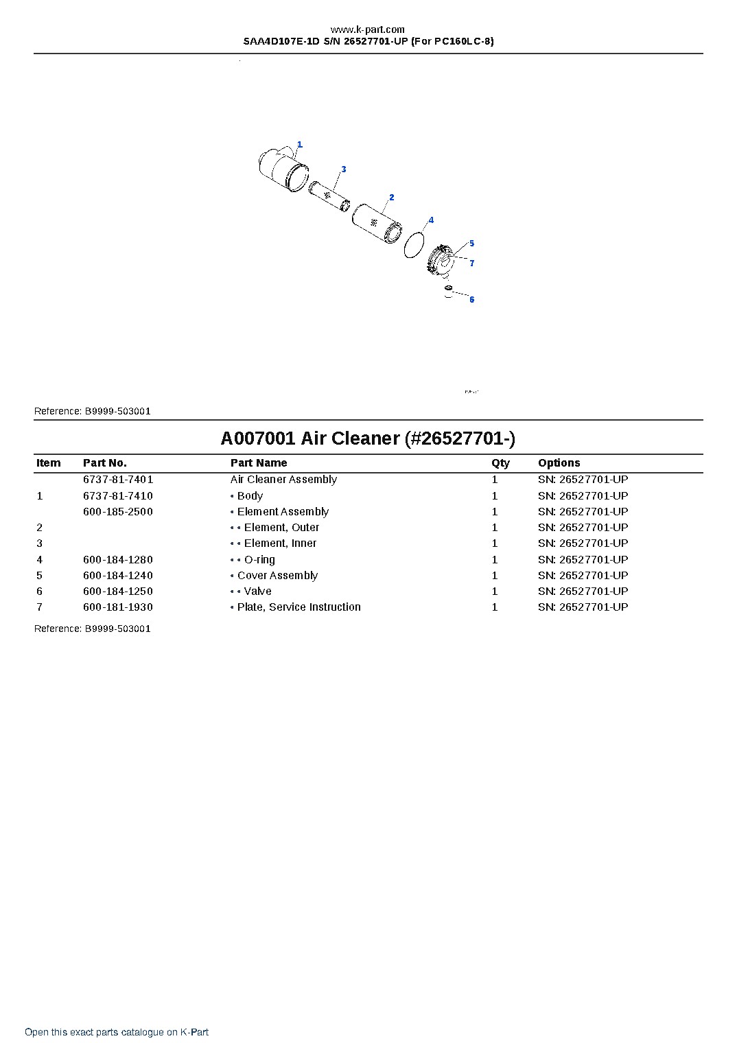 SAA4D107E-1D S/N 26527701-UP (For PC160LC-8) – sample page 7 SAA4D107E-1D S/N 26527701-UP (For PC160LC-8) – sample page 7