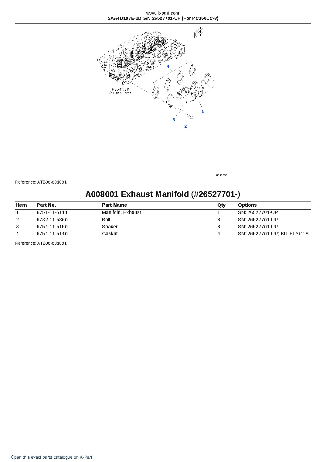 SAA4D107E-1D S/N 26527701-UP (For PC160LC-8) – sample page 8 SAA4D107E-1D S/N 26527701-UP (For PC160LC-8) – sample page 8