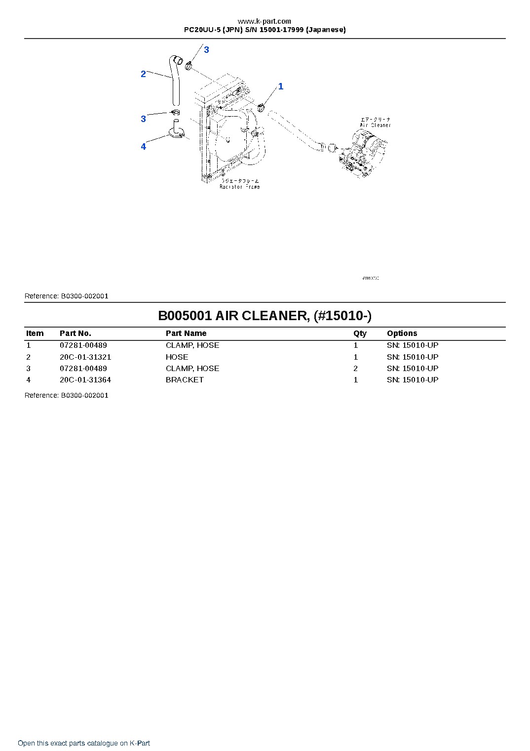 PC20UU-5 (JPN) S/N 15001-17999 (Japanese) – sample page 5 PC20UU-5 (JPN) S/N 15001-17999 (Japanese) – sample page 5