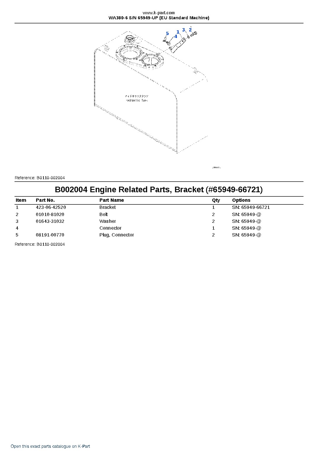 WA380-6 S/N 65949-UP (EU Standard Machine) – sample page 6 WA380-6 S/N 65949-UP (EU Standard Machine) – sample page 6