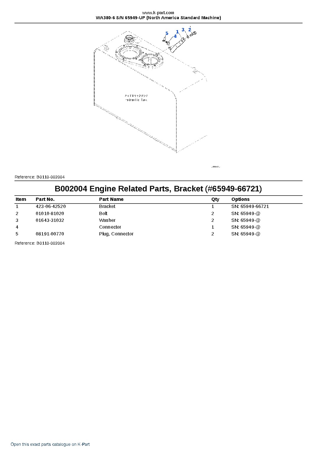 WA380-6 S/N 65949-UP (North America Standard Machine) – sample page 6 WA380-6 S/N 65949-UP (North America Standard Machine) – sample page 6