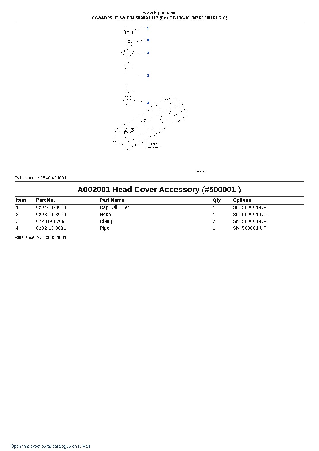 SAA4D95LE-5A S/N 500001-UP (For PC138US-8/PC138USLC-8) – sample page 2