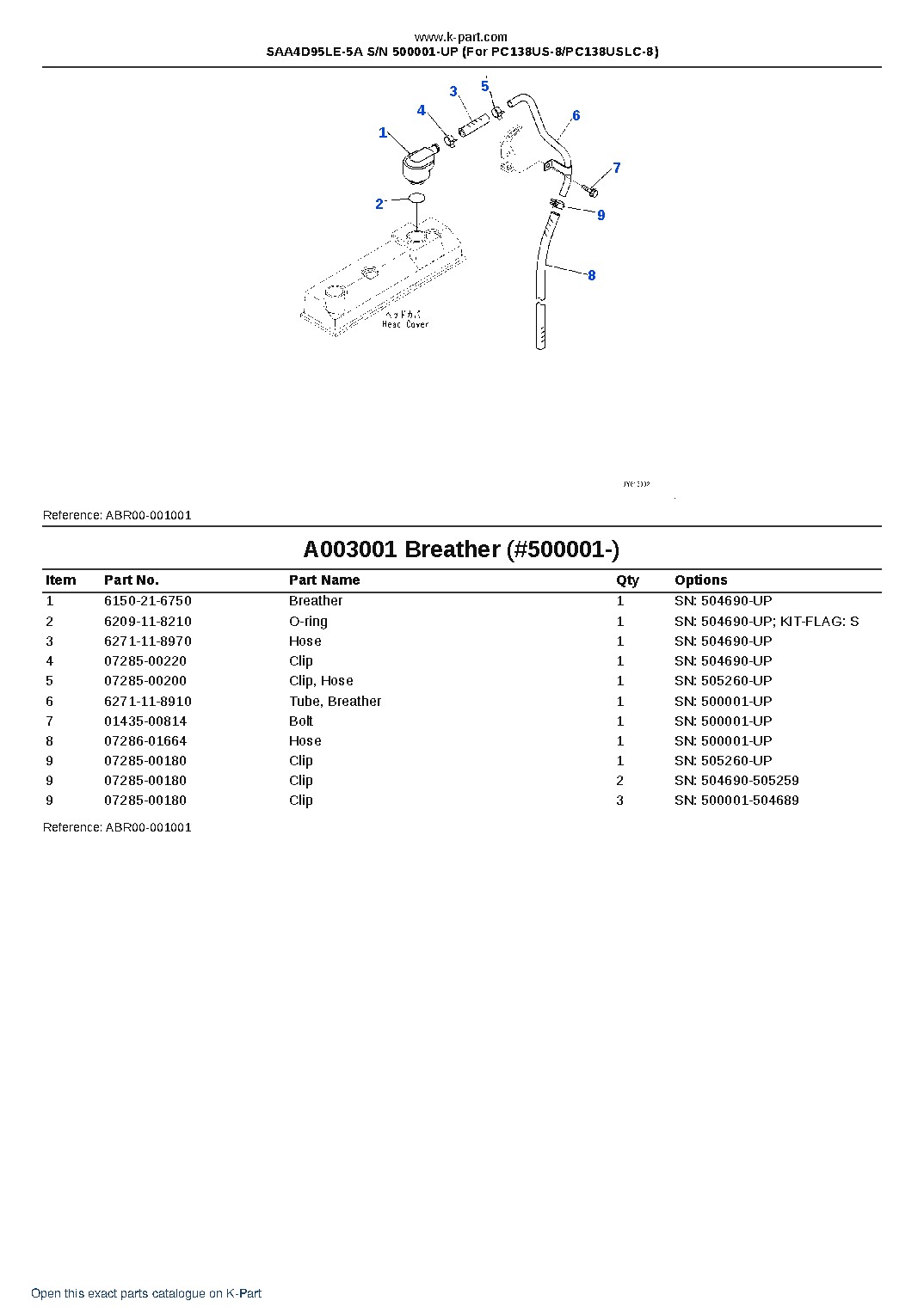 SAA4D95LE-5A S/N 500001-UP (For PC138US-8/PC138USLC-8) – sample page 3
