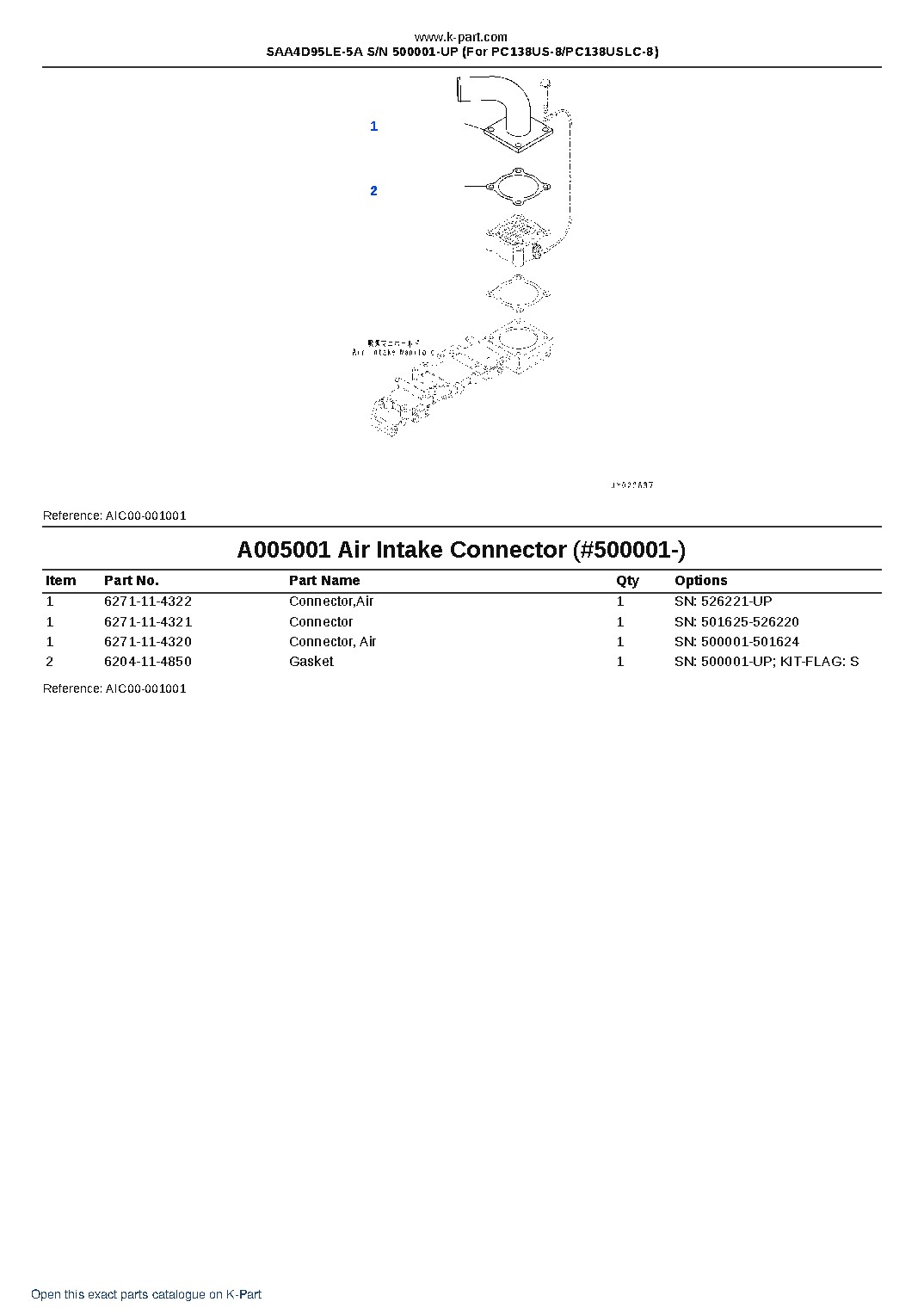 SAA4D95LE-5A S/N 500001-UP (For PC138US-8/PC138USLC-8) – sample page 5