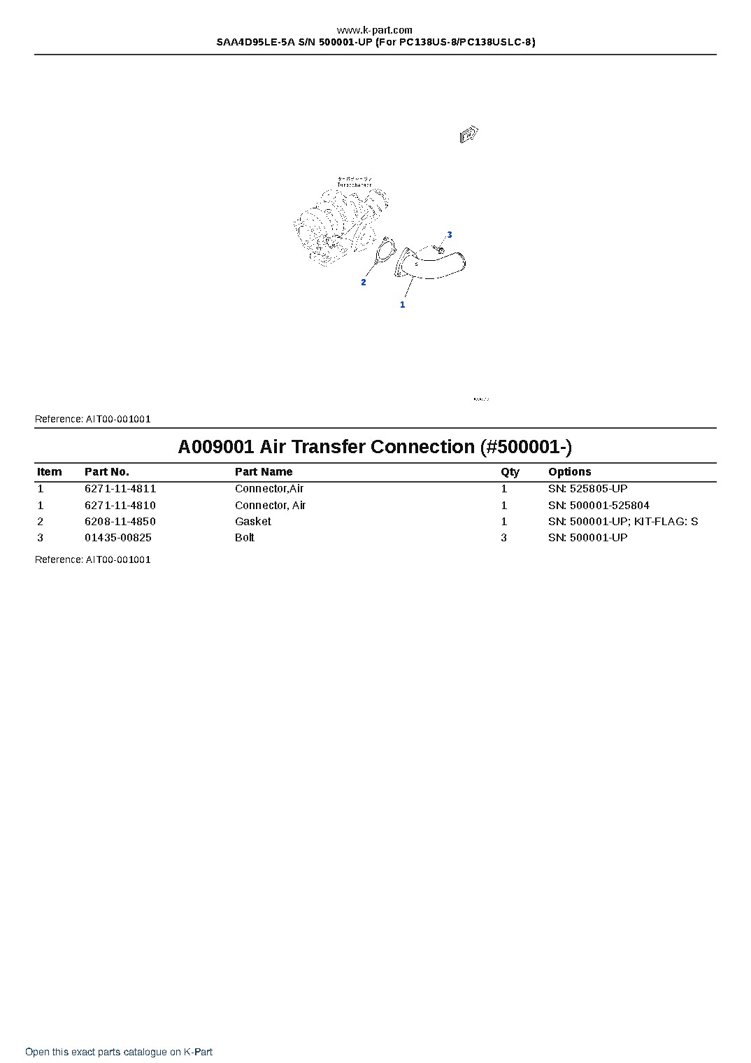 SAA4D95LE-5A S/N 500001-UP (For PC138US-8/PC138USLC-8) – sample page 9