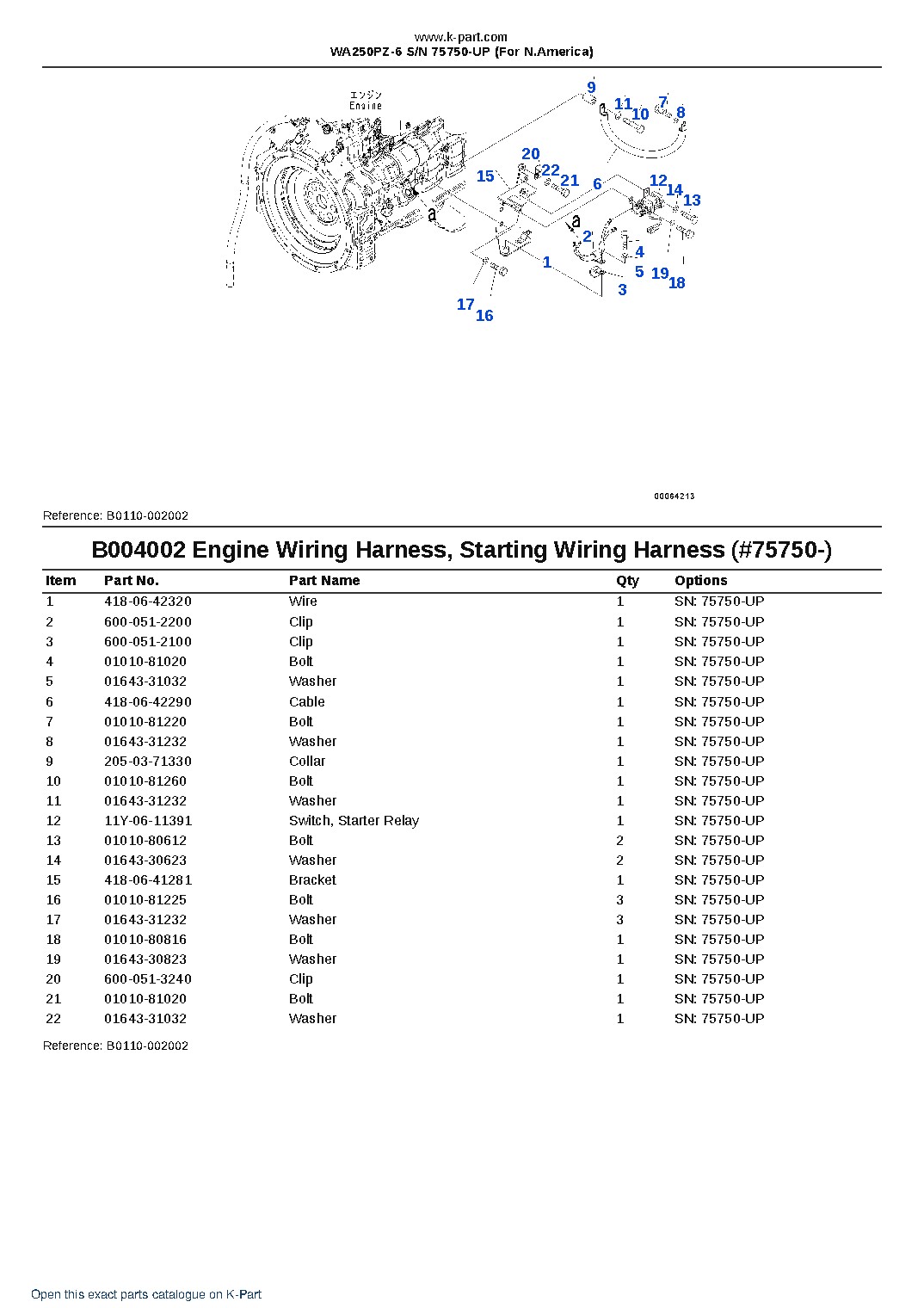 WA250PZ-6 S/N 75750-UP (For N.America) – sample page 10 WA250PZ-6 S/N 75750-UP (For N.America) – sample page 10