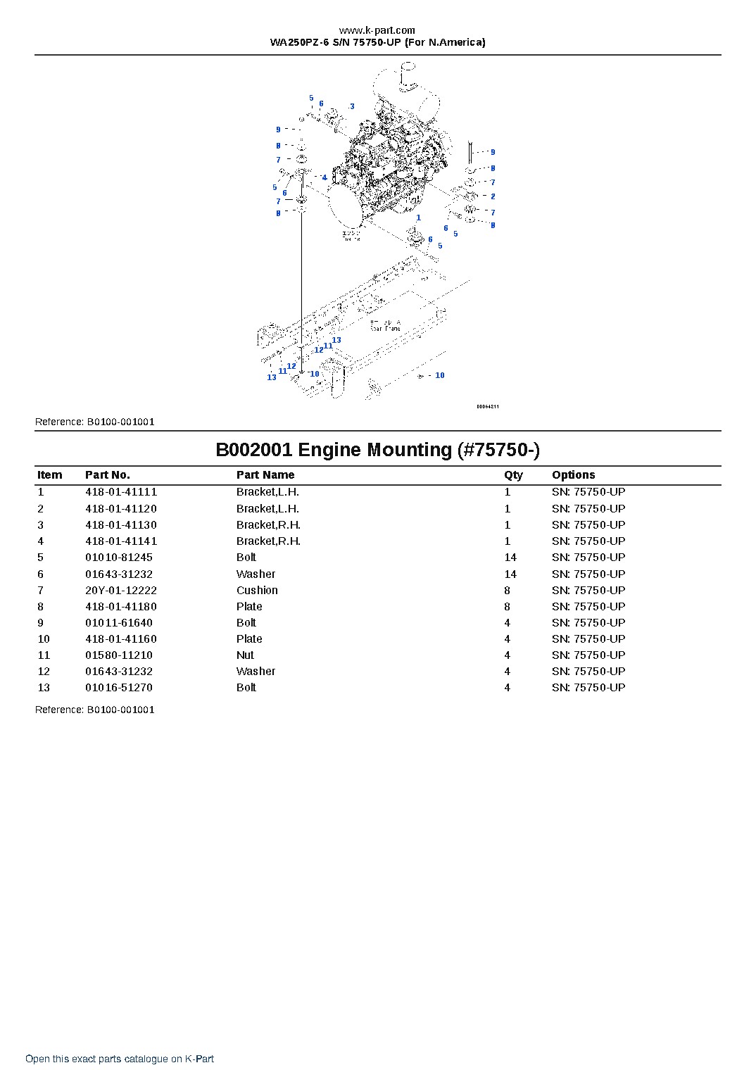 WA250PZ-6 S/N 75750-UP (For N.America) – sample page 2 WA250PZ-6 S/N 75750-UP (For N.America) – sample page 2