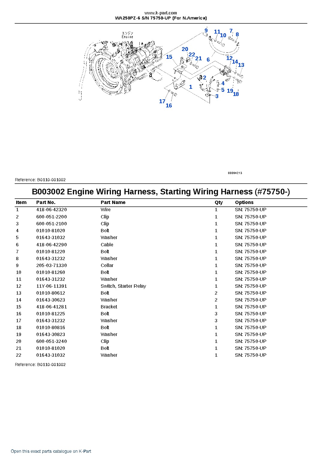 WA250PZ-6 S/N 75750-UP (For N.America) – sample page 5 WA250PZ-6 S/N 75750-UP (For N.America) – sample page 5