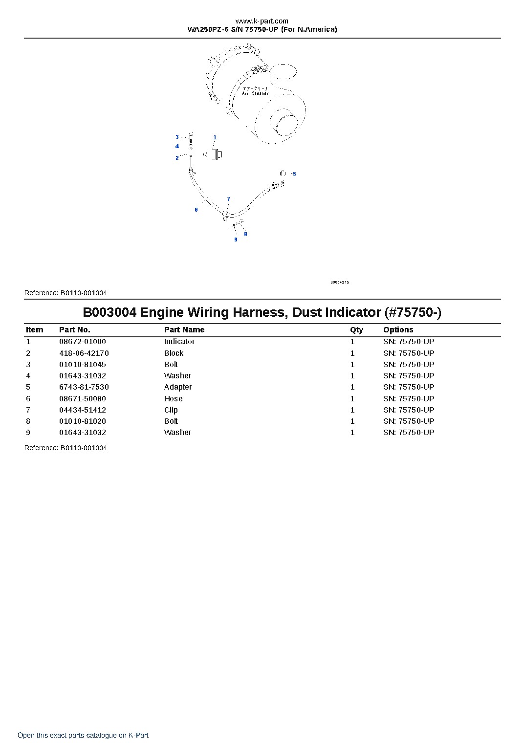WA250PZ-6 S/N 75750-UP (For N.America) – sample page 7 WA250PZ-6 S/N 75750-UP (For N.America) – sample page 7