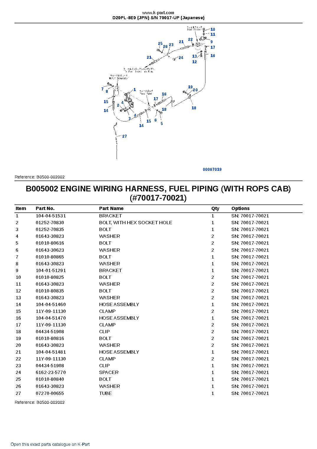 D20PL-8E0 (JPN)  S/N 70017-UP (Japanese) – sample page 7